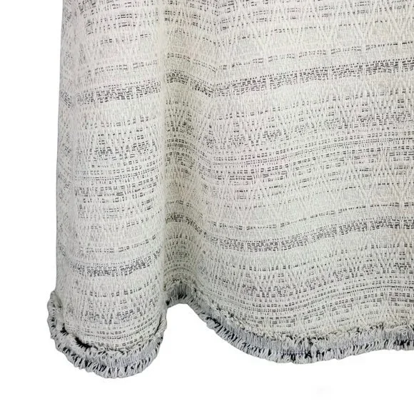 Adelyn Rae Fit and Flare Mini Cotton Sleeveless Ivory Dress SZ M - Picture 8 of 13